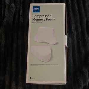 White Compressed Memory Foam CPAP Pillow